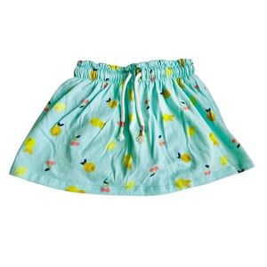 ⚡️4/$20⚡️ Cat & Jack Aqua SKORT Lemon & Cherry Print Design Toddler Girl 3T
